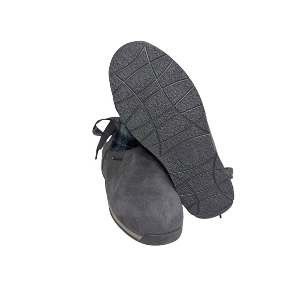 BearPaw Geneva Boots Short Suede Wool Lined Sheepskin Ribbon Women's Sz 7 No Box - Picture 5 of 5